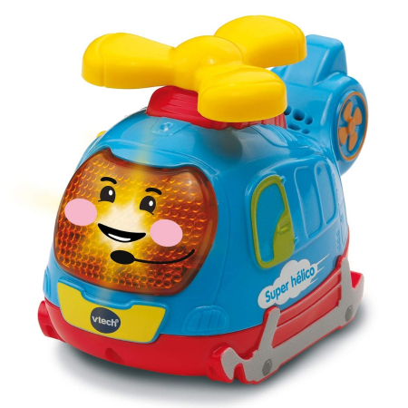 Set 3 masinute Interactive Vtech, Camion de pompieri, Tractor si elicopter [4]