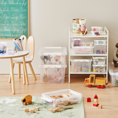 Set 5 Cutii cu capac 1L, SmartStore Home1, 21x17x6 cm [6]