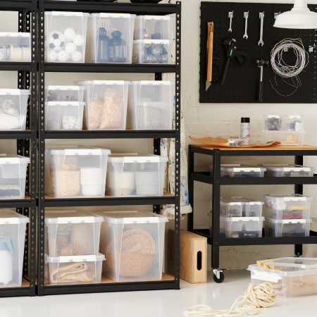 Set 5 Cutii cu capac 4 L, SmartStore Home5, 30x19x11 cm [6]