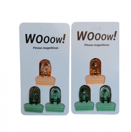 Cutii Alimentare - Set 6 Cleme Etansare Pungi Plastic cu Magnet pentru Frigider, Bucatarie si Birou, Verde/Portocaliu - Copie