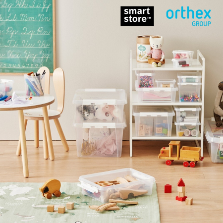 Set 6 cutii depozitare SmartStore Home, Plastic fara BPA, Transparent [1]