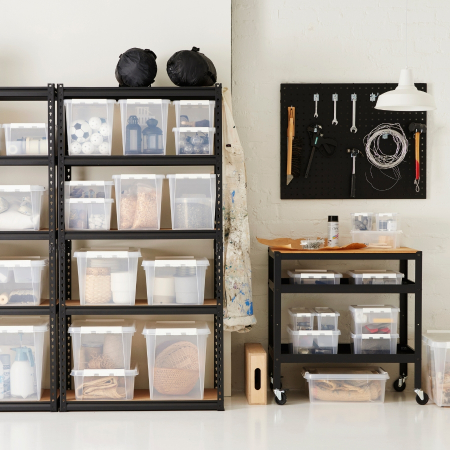 Set 6 cutii depozitare SmartStore Home, Plastic fara BPA, Transparent [4]