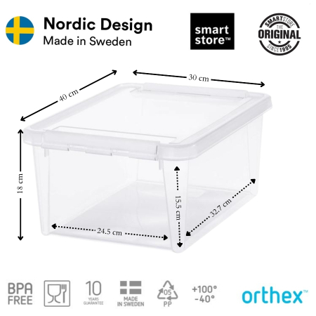 Set 6 cutii depozitare SmartStore Home, Plastic fara BPA, Transparent [7]