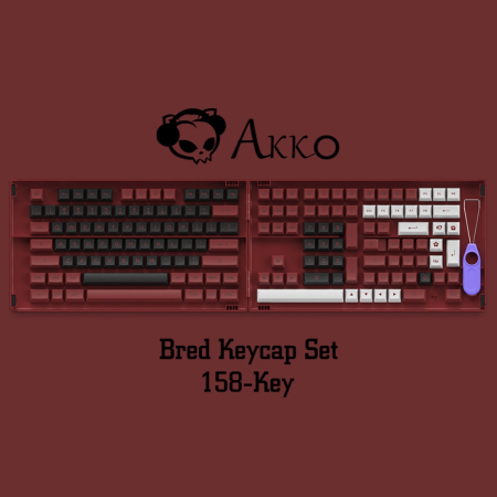 Set Taste Tastatură Mecanică AKKO Bred - PBT Double Shot, Profil ASA, 158 Taste, Layout US [1]