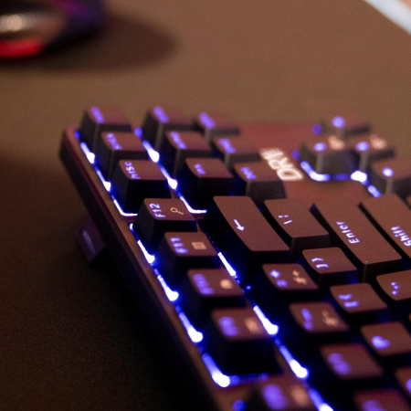 Tastatura mecanica gaming DR1TECH Raven Mechanical TKL, PC/PS4, iluminare RGB, 87 de taste anti-ghosting , cablu USB [6]