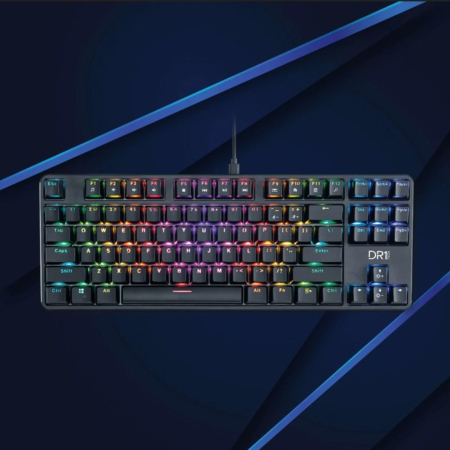 Tastatura mecanica gaming DR1TECH Raven Mechanical TKL, PC/PS4, iluminare RGB, 87 de taste anti-ghosting , cablu USB [4]