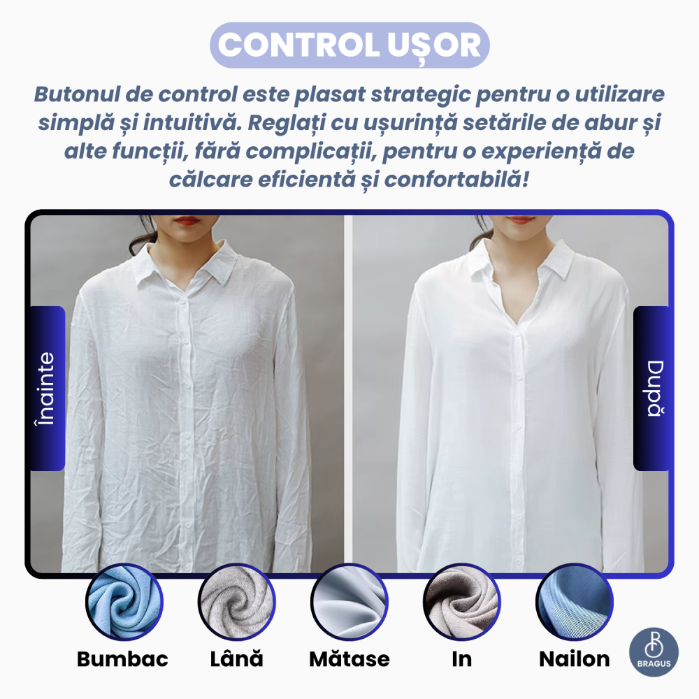 Aparat de Calcat Vertical cu Aburi, Putere 1200W, Fier de Calcat Portabil, Pliabil, Rezervor Detasabil 200ml, Suport de Perete Inclus, Incalzire Rapida in 20s, Tehnologie Anti-Scurgere, Abur 60g/min [12]