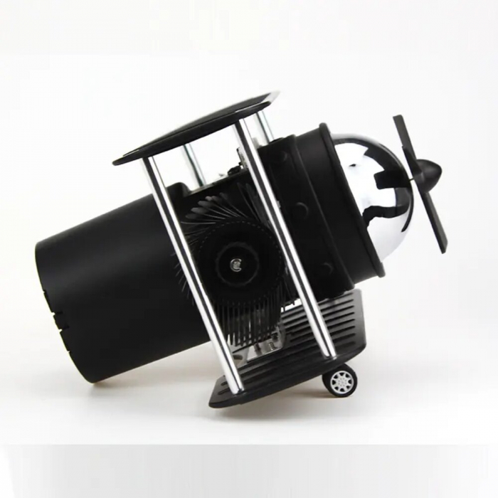 Ceas retro BRAGUS®, in forma de avion, analogic, design classic, intoarcere automata, din plastic [5]