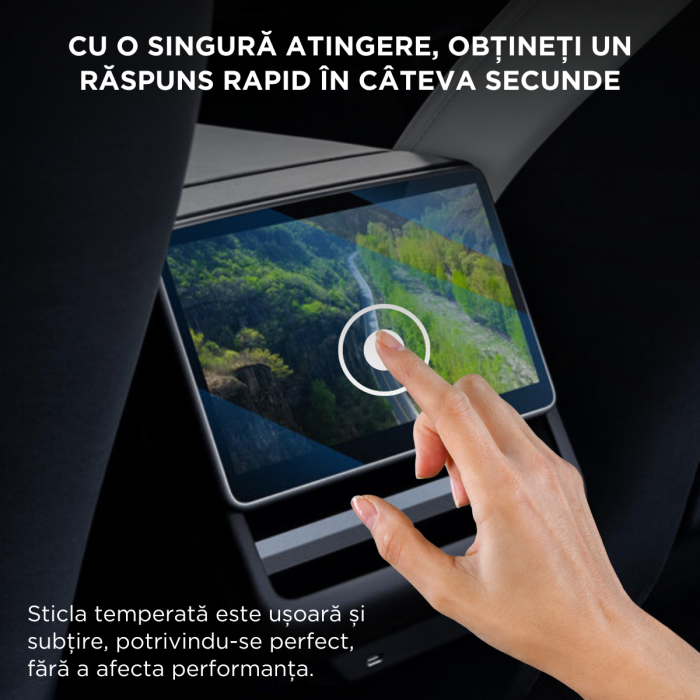 Folie de protectie pentru tableta din spate Tesla Model 3 Highland, anti-zgarieturi, BRAGUS®, transparenta [4]