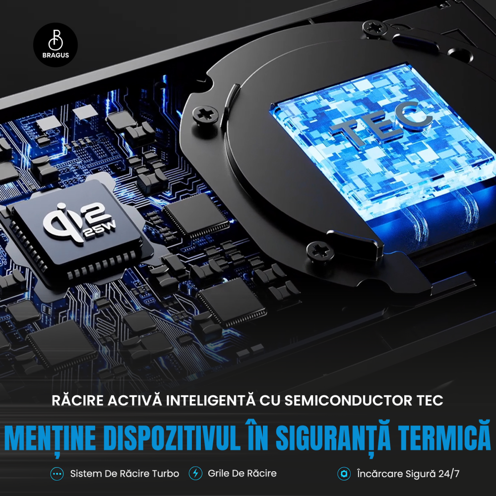 Incarcator Wireless 3 in 1, Incarcare Simultana 3 Dispozitive, Fast Charge 15W, Functie Racire Integrata, Tehnologie MagSafe, Protejeaza Bateria, QI2, Pliabil, Compact, Portabil, Compatibil Apple [4]