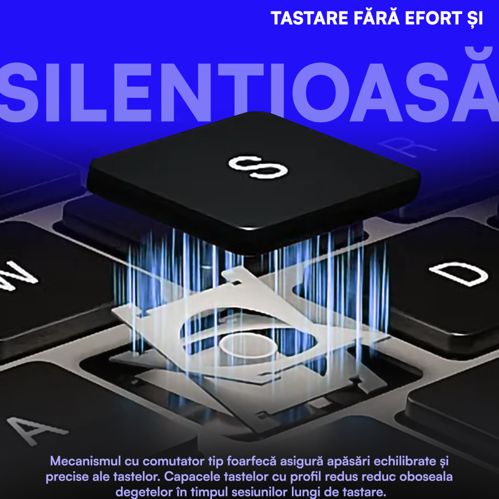 Tastatura Pliabila Ultra Subtire, Bluetooth 5.0, Reincarcabila USB, 140mAh, Autonomie 100h, Pliabila in 3 sectiuni, 3 Conectari Simultane, Wireless, Compatibila cu Android, iOS, Smart TV, PC, 200g [4]