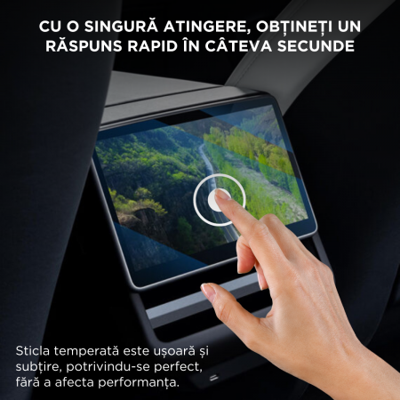 Folie de protectie pentru tableta din spate Tesla Model 3 Highland, anti-zgarieturi, BRAGUS®, transparenta [3]