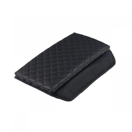 Tesla Model 3 Highland - Husa pentru cotiera auto, compatibila cu Tesla Model 3 Highland, din piele ecologica, BRAGUS®, neagra