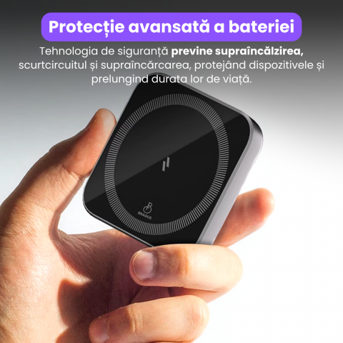 Incarcator Wireless 2 in 1, Incarcare Simultana 2 Dispozitive, Pliabil, Tehnologie MagSafe, Incarcare Duala, Magnet Puternic, Suport pentru Telefon, Compatibil iPhone, Apple Watch, AirPods, Negru [4]