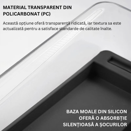 Organizator auto pentru consola centrala Tesla, cu 2 compartimente pentru depozitare, sub cotiera, compatibil Model 3 Highland, din plastic, BRAGUS®, negru [3]