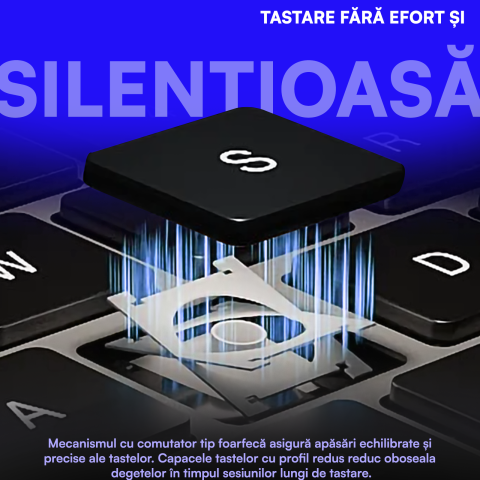 Tastatura Pliabila Ultra Subtire, Bluetooth 5.0, Reincarcabila USB, 140mAh, Autonomie 100h, Pliabila in 3 sectiuni, 3 Conectari Simultane, Wireless, Compatibila cu Android, iOS, Smart TV, PC, 200g [3]
