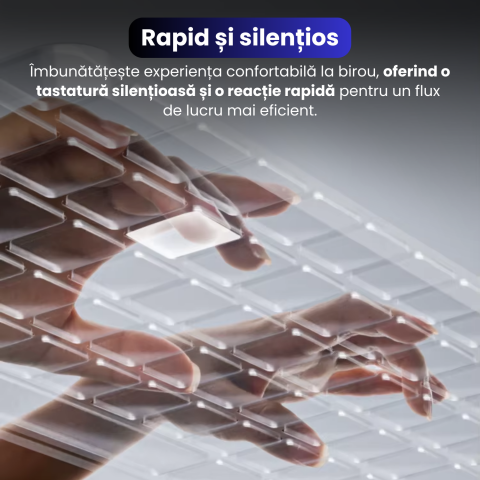 Tastatura Wireless Reincarcabila, BRAGUS, Bluetooth 5.1, USB, 500mAh, Ultra Subtire, Aluminiu, Conectare Simultana pe 3 Dispozitive, Compatibila PC, Windows, Mac, iOS, Android, Type-C, 230g [4]