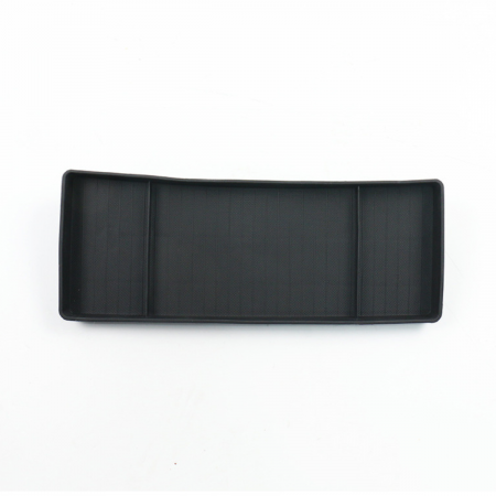 Tesla Model 3 Highland - Tavita pentru depozitare compatibila cu Tesla Model 3 Highland, montare in spatele tabletei. compartimentata, BRAGUS®, din plastic, neagra