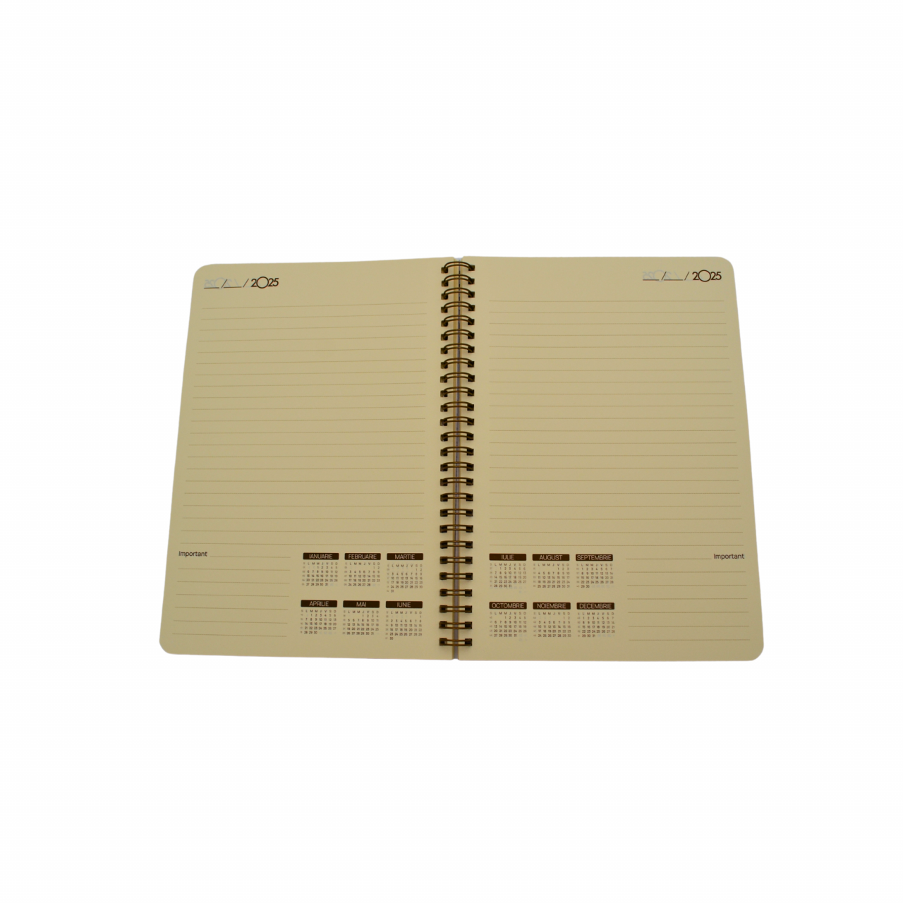 Agenda spira coperta PVC transparent  ivory [5]
