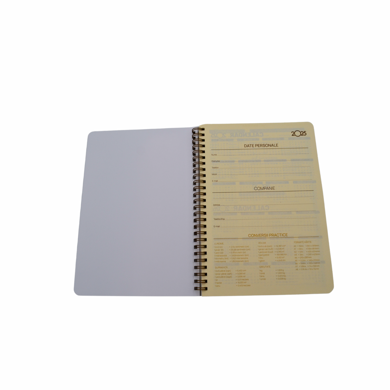 Agenda spira coperta PVC transparent  ivory [3]
