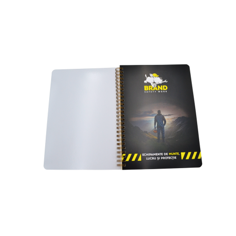 Agende, calendare si plannere - Agenda spira coperta PVC transparent  ivory