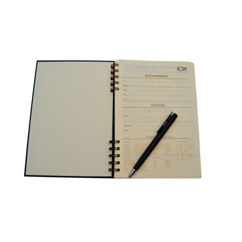 Agende, calendare si plannere - Agenda spira ivory +Pix