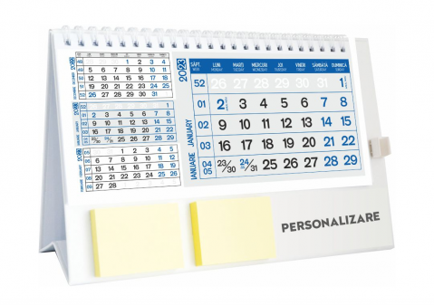 Agende, calendare si plannere - Calendar birou triptic rigid utilat