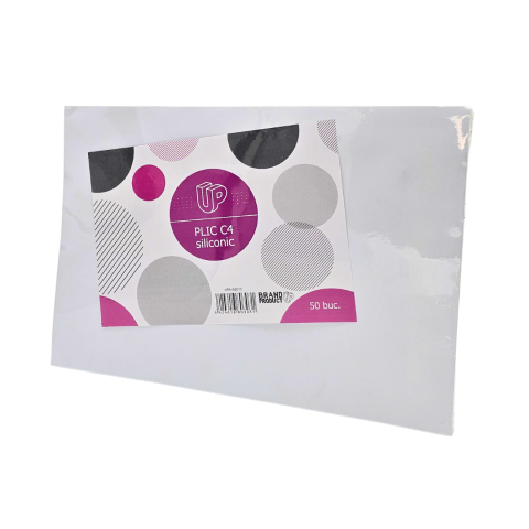 Birotica si Papetarie - Plic C4 siliconic alb 50 buc set | Unitate Protejata