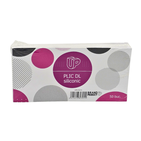 Birotica si Papetarie - Plic DL siliconic alb, 50 buc/set | Unitate Protejata Autorizata