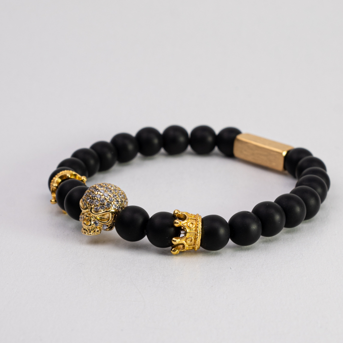 Brățară Gold Skull Charm [1]