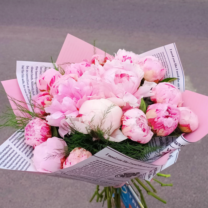 Buchet cu Bujori Roz [2]