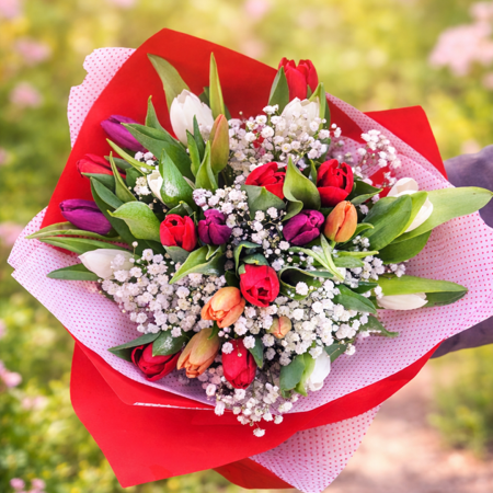 Flori de Primavara - Buchet Lalele Simfonia Primaverii