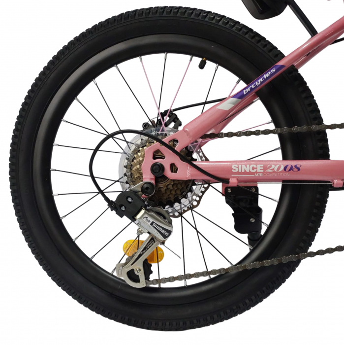 Bicicleta BR S2001 Inspire 20'' 7 viteze, varsta 6-9 ani,Shimano Roz [7]