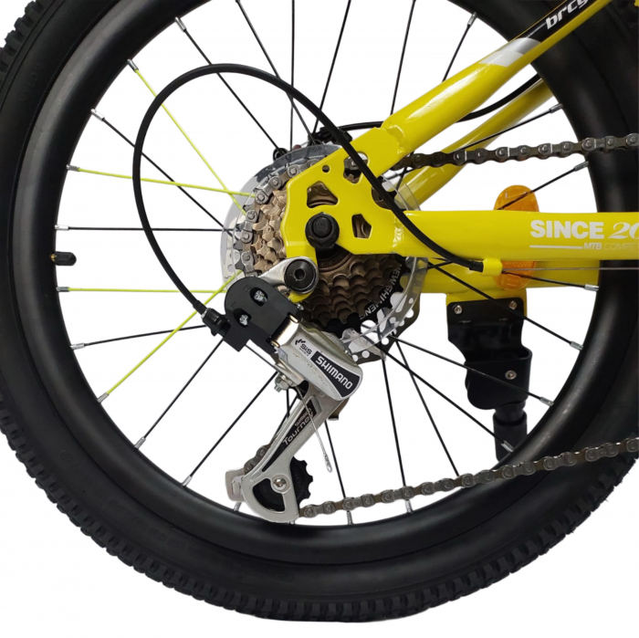 Bicicleta BR S2001 Inspire 20'' 7 viteze, varsta 6-9 ani,Shimano Galben [5]