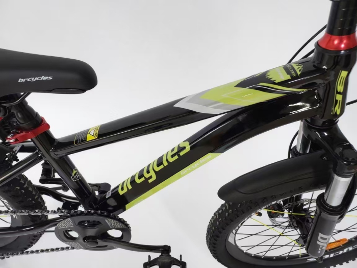 Bicicleta BR S2001 Inspire 20'' 7 viteze, Cadru otel ,varsta 6-9 ani,Shimano NEGRU [3]