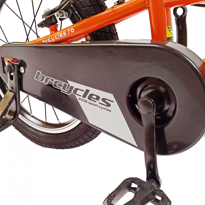 Bicicleta copii 16" BR S1602 Kids Sports, portocaliu, varsta 4-6 ani [10]