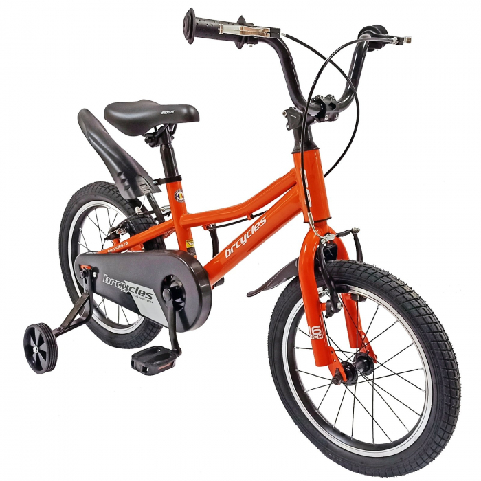 Bicicleta copii 16" BR S1602 Kids Sports, portocaliu, varsta 4-6 ani [2]