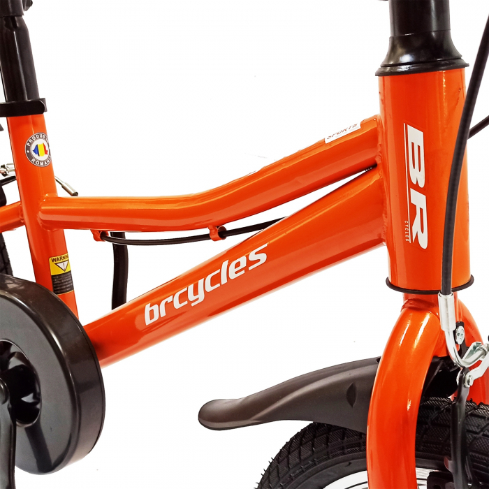 Bicicleta copii 16" BR S1602 Kids Sports, portocaliu, varsta 4-6 ani [9]
