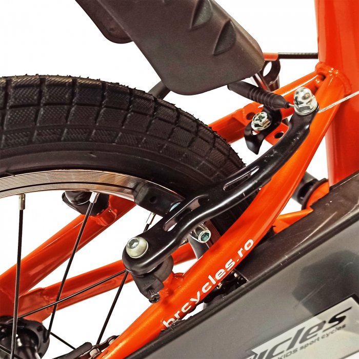Bicicleta copii 16" BR S1602 Kids Sports, portocaliu, varsta 4-6 ani [3]