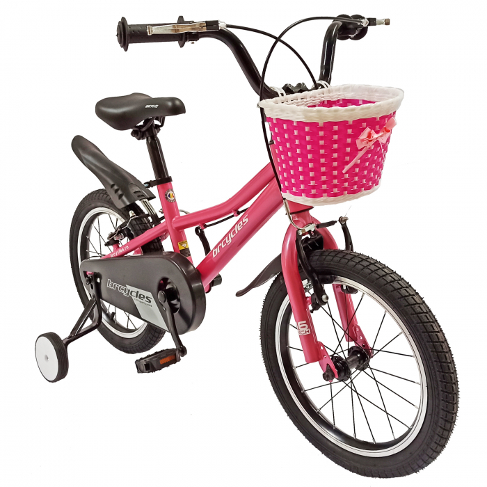 Bicicleta copii 16" BR S1602 Kids Sports, ROZ, varsta 4-6 ani [2]