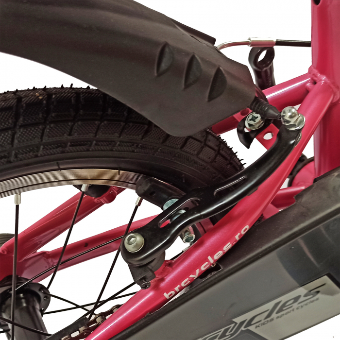 Bicicleta copii 16" BR S1602 Kids Sports, ROZ, varsta 4-6 ani [10]