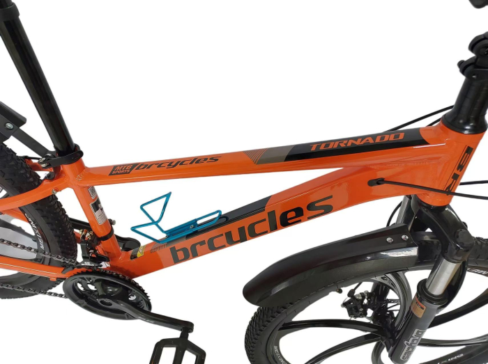 Bicicleta MTB 24″ A2404, cadru Aluminiiu, 21 viteze, Roti magnesium cu Shimano, PORTOCALIE [6]