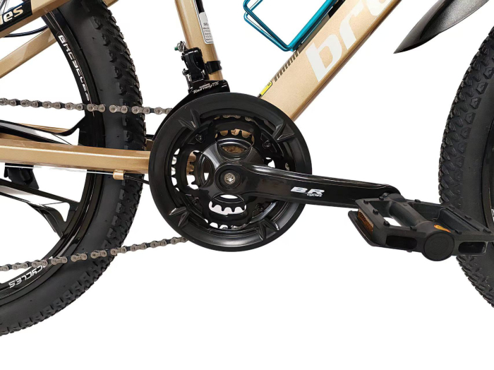 Bicicleta MTB 24″ A2404, cadru OTEL, 21 viteze, Roti magnesium cu Shimano, GOLD [3]