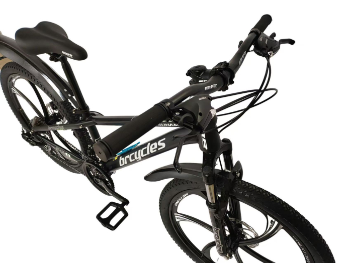 Bicicleta MTB 24″ S2403, cadru OTEL, 21 viteze, Roti magnesium cu Shimano, negru [4]