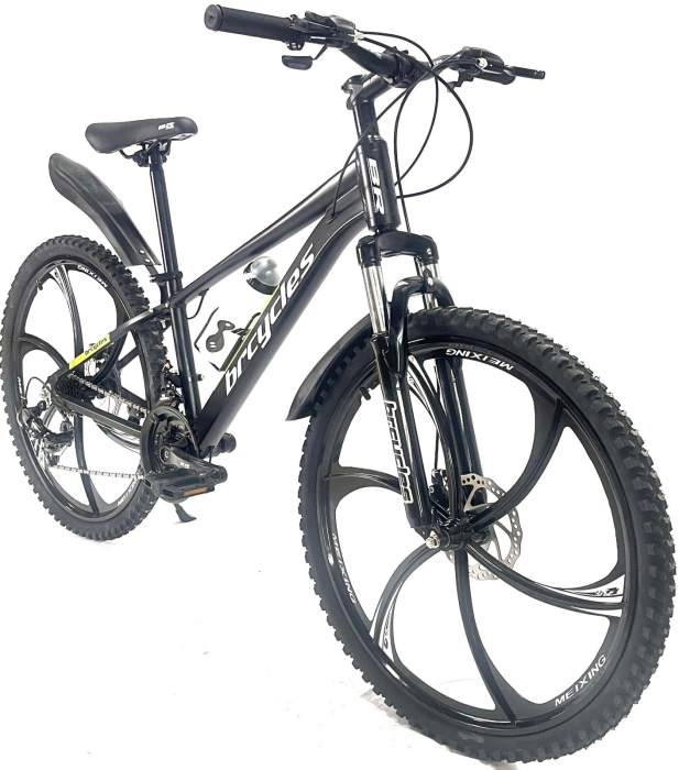 Bicicleta MTB 24″ BR Tornado, cadru Aluminiu, 21 viteze, Roti magnesium cu Shimano, Negru [2]