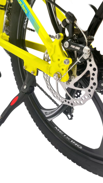 Bicicleta MTB 24″ BR Tornado, cadru Aluminiu, 21 viteze, Roti magnesium cu Shimano, Verde [9]