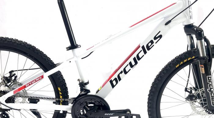 Bicicleta MTB 26″ BR Tornado , cadru Aluminiu  ,21 viteze, Shimano ,Alb [6]