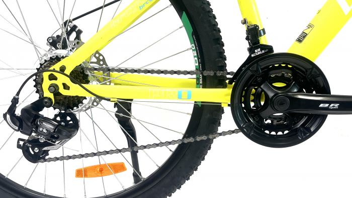 Bicicleta MTB 24″ BR Tornado , cadru Aluminiu  ,21 viteze, Shimano ,Verde [11]