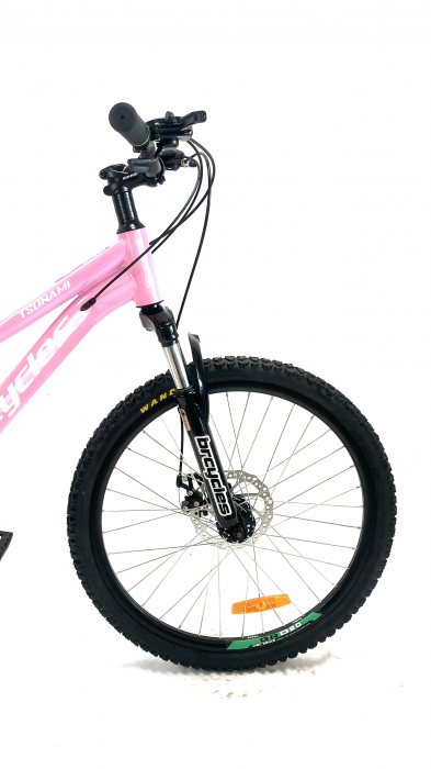Bicicleta MTB 24″ BR Tsunami , cadru otel ,21 viteze, Shimano  Roz [8]