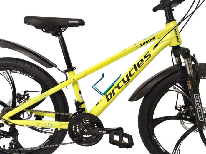 Bicicleta MTB 24″ S2403, cadru OTEL, 21 viteze, Roti magnesium cu Shimano, Verde [5]